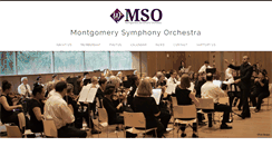 Desktop Screenshot of montgomerysymphonyorchestra.com