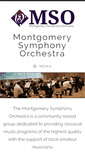 Mobile Screenshot of montgomerysymphonyorchestra.com